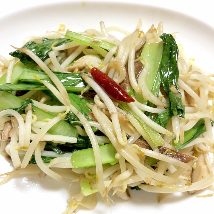 シャキシャキ!もやしの野菜炒め